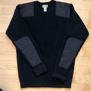 L.L. Bean Men's Commando Sweater with Patches